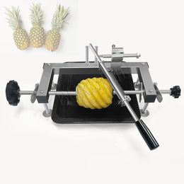 handmatige 304 roestvrijstalen ananasschiller en boormachine ananas fruitschilmachine hand ananas huidverwijderaar machine