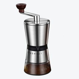Handmatige koffiemolen Hoge kwaliteit handmolen met keramische maalkern Verstelbaar draagbaar gereedschap voor thuis 240223