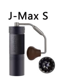 Moedores de café manuais 1Zpresso JMax Moedor de café manual moinho portátil 48mm aço inoxidável rebarba 230718