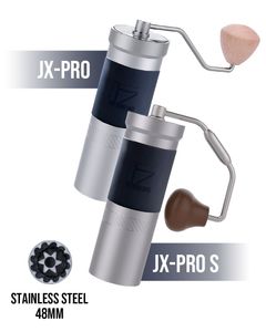 Handmatige koffiemolens 1zpresso JX PRO JXPRO S Grinder Superieure kwaliteit Handmolen 35 g Capaciteit 48 mm Braam voor overgieten van espresso 230829