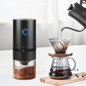 Handmatige Coffee Grinders Electric Coffee Grinder Automatic Beans Mill draagbare espressomachine Machine Maker voor café Home Travel USB oplaadbaar 220830