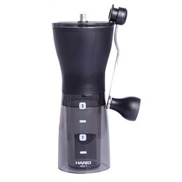 Handmatige koffiemaling Hario Handmatige molen Keramische slijpker Kern Hand Kindermachine Portable Coffee Bean Grinder Coffees Grinders 24G 230512