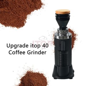 Handmatige Koffiemolens ITOP40 Koffiemolen Machine Espresso Koffiezetapparaat 64MM Platte Bramen Poeder Slijpmachine Traploze Fijnheid 230627