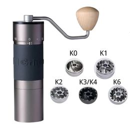 Molinillos de café manuales Kingrinder K4/K6 Molinillo de café manual 420 Baja Tahan Karat 38 mm/48 mm Núcleo de molienda de rebabas Herramientas portátiles Penggiling Kopi Gilingan 231018