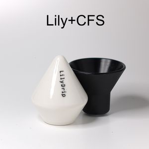 Handmatige koffiemolens Lilydrip Filtertransformator Keramische pour-over-makerset verbetert het druppeldebiet Accessoires voor bar 230829