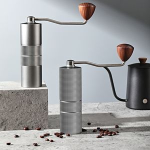 Handmatige Coffee Grinders Handmatige Koffie Grinder Hand Verstelbare stalen kern Burr voor keuken draagbare espresso koffie malengereedschap koffieaccessoires 230512