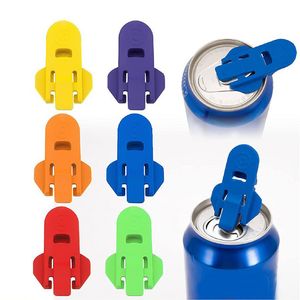 Manuale Easy Can Opener Shield Premium Plastics Birra Soda Can Beverage Apri Can Ring Apinger Tool per coke, birra, soda, bevanda in alluminio