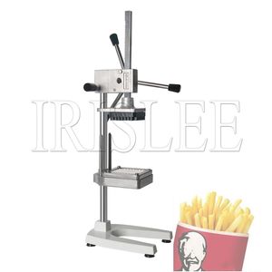 Machine à frites manuelle, coupe-pommes de terre, coupe-légumes, trancheuse de pommes de terre frites, en acier inoxydable avec 3 lames