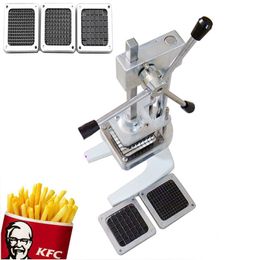 Handmatige fry fry cutter groente fruit aardappel chip snijmachine wortelen komkommers chopper