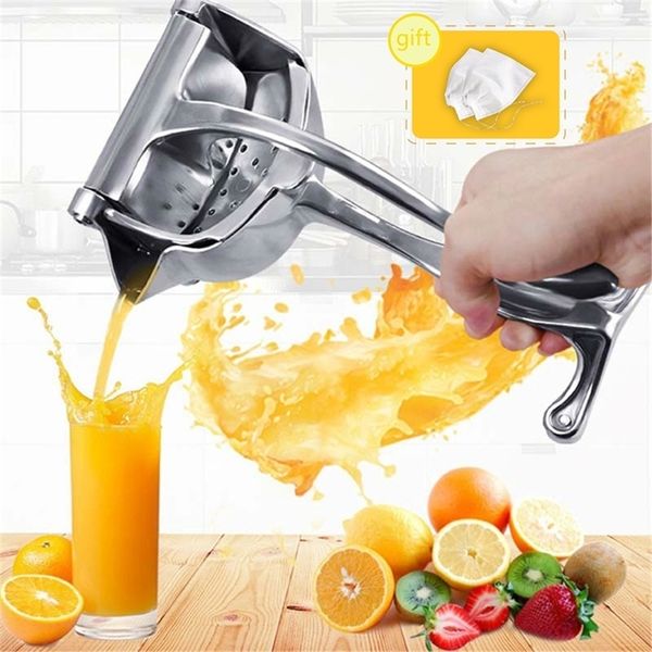 Exprimidor de jugo manual Aleación de aluminio Exprimidor de presión manual Granada Naranja Limón Caña de azúcar Jugo Cocina Herramienta de fruta 210317