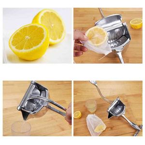 Handmatige sap squeezer multifunctionele aluminiumlegering handdruk juicers oranje citroen suiker riet keuken gadget 210628