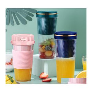 Jugadores manuales mini licuador portátil taza de batido de naranja tazas eléctricas tazas de expulsión de manzana pequeña fruta de extracción de manzana fruta de mar dh839