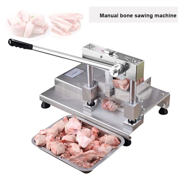 Machine manuelle de découpe d'os avec couteau, Machine commerciale pour couper les os de viande congelée, pied de porc