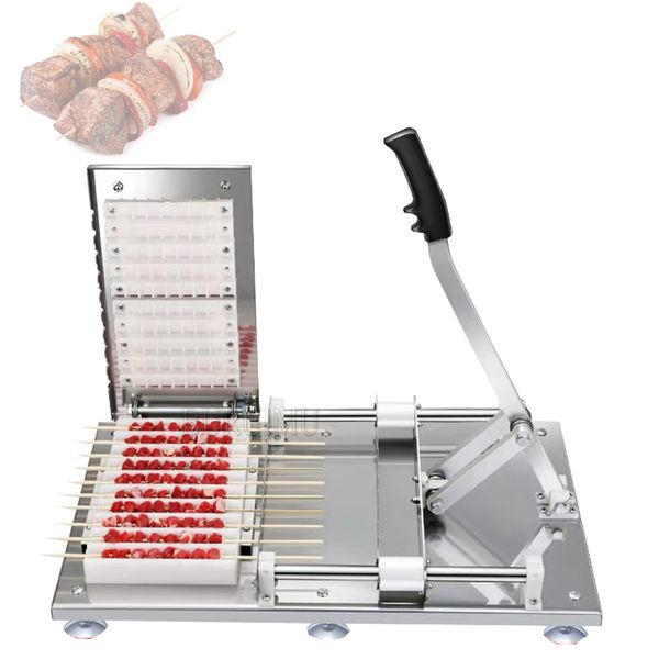 Machine à brochette de viande manuelle Doner Kebab Machines Haute efficacité Hot Fast Food Chaîne d'agneau tendre Machine à viande
