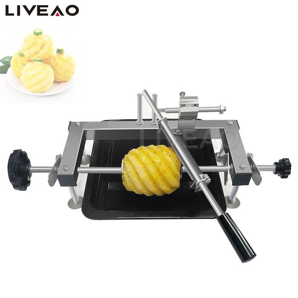 Máquina peladora Manual de cáscara de piña, Mini pelador de piel de piña, máquina para quitar cáscara de Ananas Comosus