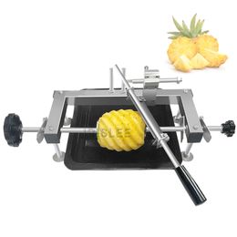Handmatige ananaspeeler machines roestvrijstalen fruitsneden machine groentepellen machine