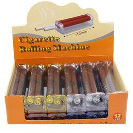 Machine à rouler en plastique manuelle 70mm 78mm 110mm king size rouleau de tabac automatique papier à rouler fabricant de cigarettes joint rouleau facile à