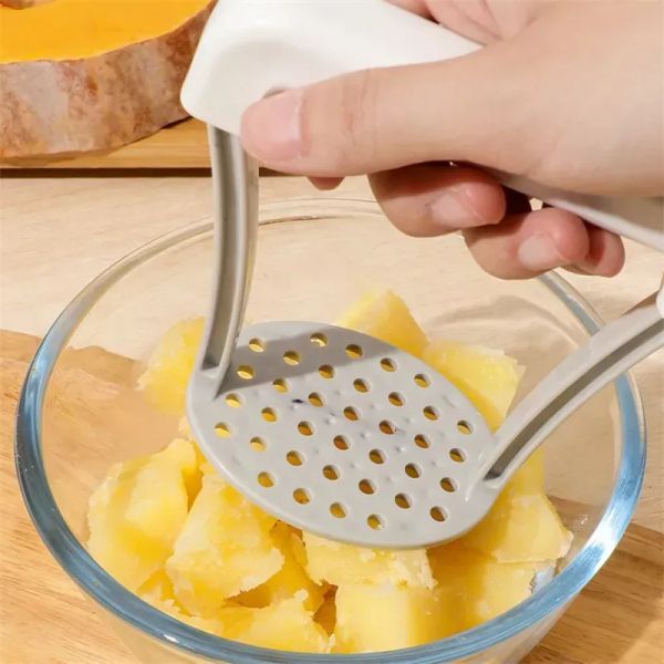 Triturador de patatas Manual, triturador de patatas prensado de plástico, herramienta de cocina portátil para bebés, utensilios de cocina, nuevo