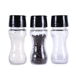 Handmatige zout- en pepermolenmolenglinders Plastic kernkruid Shakers Keukengereedschap Accessoires Coarse Mills Portable Spice Jar Contae5286068