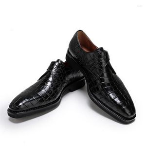 Handmatige schoenen jurk Weitasi aankomst krokodil leren mannen pure rubberzolen maken mannelijk bedrijf formeel
