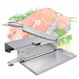 Handmatige roestvrijstalen voedsel Cutter Slicing Machine Huiskeuken Frozen Meat Slicer Meat Delivery Stangige handgreep