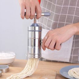 Handleiding Rvs Noodle Maker Druk Pastamachine Crank Cutter Fruit Juicer Kookgerei Maken Spaghetti Keuken Gereedschap 240113