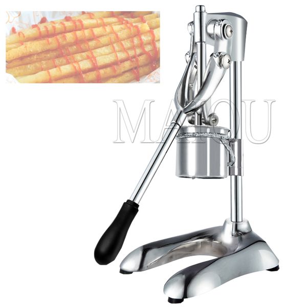 Extrusora Manual de patatas fritas de acero inoxidable, máquina para hacer patatas fritas largas, dispositivo Manual para hacer patatas fritas