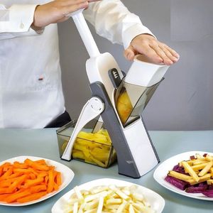 Trancheuse à légumes manuelle, râpe pliable, Gadgets de cuisine, trancheuses de légumes sûres, facile à couper les Chips de pommes de terre, outil pour frites