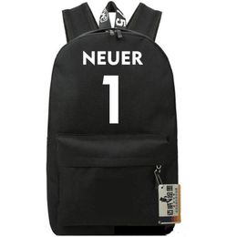 Mochila Manuel Neuer portero 1 día Pack de fútbol Fútbol Bolsa de fútbol Packsack Rucksack Sport Schoolbag Outdoor Day Pack