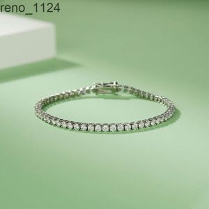 Fabricación de pulsera de moissanita de plata 925 de lujo americano, joyería Popular de moissanita a la moda