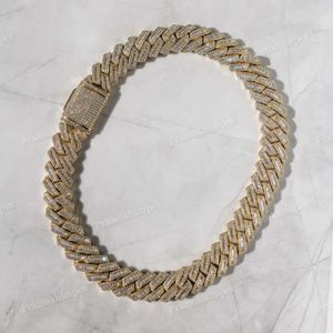 Productie prijs luxe diamant staguette Cubaanse ketting ketting voor heuphop op maat hiphop sieraden fijn haar