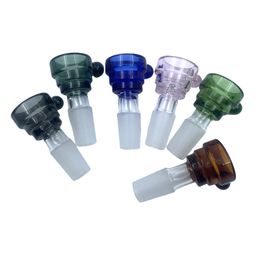 Fabricage Dikke Glazen Kom Voor Waterpijp 14 Mm Mannelijke Gezamenlijke Kleur Trechter Kommen Roken Stuk Tool Voor Tabak Waterpijp olie Dab Rig Brandende Waterleidingen