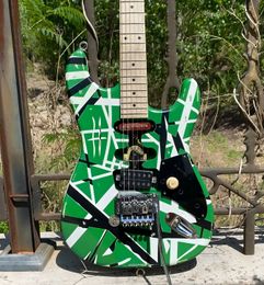 La guitarra 5150 Eddie Van Halen Heavy Duty Reliant Guitar Electric Reflector es hermoso en color verde