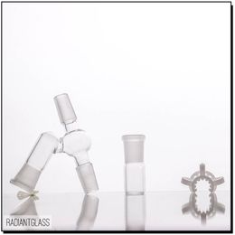 Hookahs Fabrikant 14mm / 19mm Hoekige Mannelijke Adapter Compleet voor Oil Recycle Set 45 graden Joint Water Pipe Glass Bong