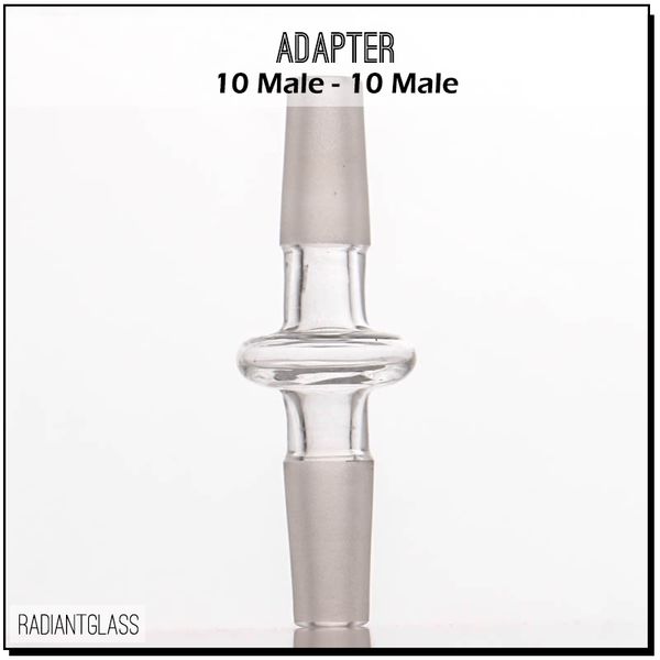 Autres accessoires pour fumeurs Adaptateur en verre 10-10 14-14 14-19 mâle standard vers convertisseur taille différente pour tuyau d'eau bong prix de gros