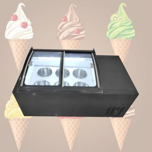 Fabricant moins cher prix crème glacée réfrigérateur vitrine crème glacée affichage horizontal congélateur