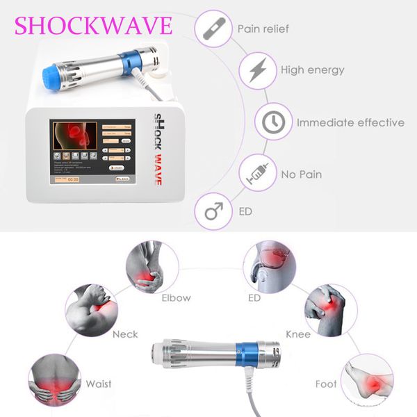 Fabricant Vente directe Top Portable Shockwave minceur Machine Équipement de thérapie par ondes de choc extracorporelles pour les traitements ED ESWT