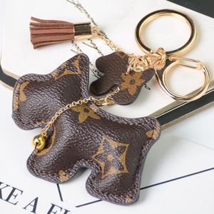 Fabricant Direct Supply Key Chain Creative Small Accessories Pendants Pendre dessin animé Dog Dog PU Leather Chain 265n