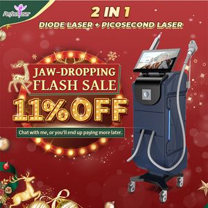 Fabricant 2 en 1 Diode PICO Laser équipement de beauté Machine de détatouage 808 dispositif d'épilation avec 2 ans de garantie 4500W