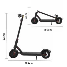 Fourniture directe du fabricant de scooter électrique pliable à deux roues pour adulte, 36V, 350W, véhicule électrique
