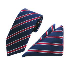 Groom Ties polyester grote tailleband herendas herenzakdas, tweedelige set