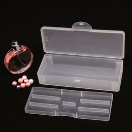 Boîte de rangement transparente à Double couche pour outils de Nail Art, boîte à bijoux amovible, fourniture du fabricant