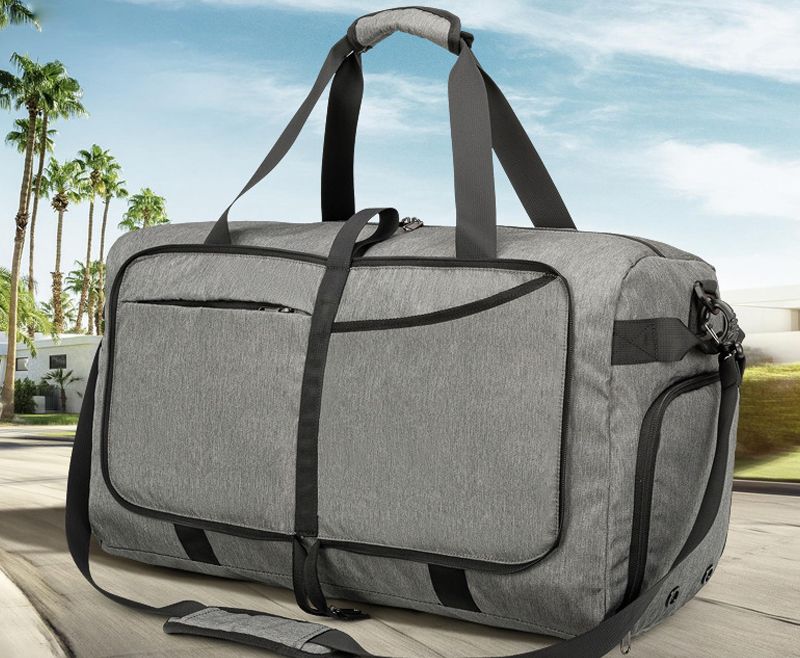Tillverkare Custom Unisex Diagonal Bag Waterproof Foldbar Fitness Travel Handväska stor kapacitet Resande väskor Multifunktionell förvaringsväska