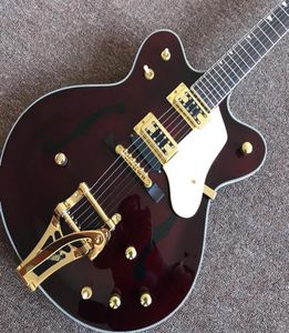 Fabrikanten op maat gemaakte semi-hollow jazz elektrische gitaar gouden hardware custom8584256