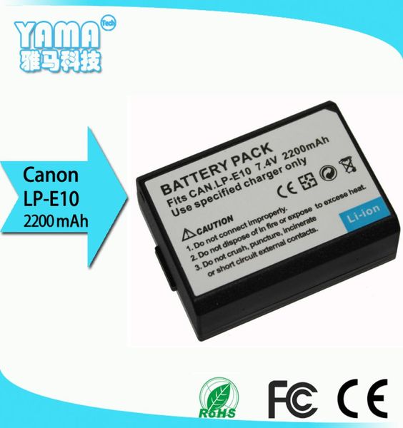 Les fabricants vendent directement la batterie de l'appareil photo numérique Canon LPE10 Batterie de la caméra pour Canon EOS 1100D KISS X50 OEM9169831