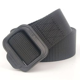 Fabrikanten verkopen buitensporten nylon riem heren lichtgewicht plastic gesp sterke duurzame goedkope canvas riem