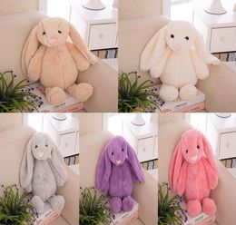 Fabricants entiers 5 couleurs 30cm lapin de pâques à longues oreilles jouets en peluche oeufs de pâques poupées enfants 039s lapin cadeaux 3840817