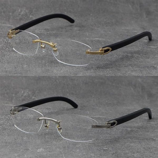 Fabricants Entier Noir Corne De Buffle Cadres Homme Femme Lunettes Carrées 18K Or Argent lunettes Unisexe Designer Haute qualité1909