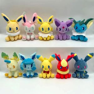 Fabricants en gros 10 styles de 20 cm Bikachu Ibu jouets en peluche film de dessin animé et poupées périphériques de télévision pour cadeaux pour enfants