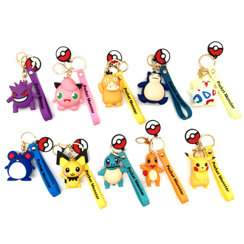 Manufacturers wholesale 10 styles of Bao Ke Meng key chain cartoon cute genie pendant children's gifts